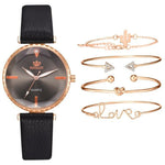 Women's Watch Luxury Leather Band Analog Quartz Ladies Wristwatch