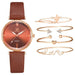 Women's Watch Luxury Leather Band Analog Quartz Ladies Wristwatch