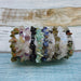 Irregular Natural Crystals 7 Chakras Stone Bracelet Beads Amethyst Jewelry Bracelet