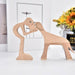 Wood Craft Figurine Desktop Table Ornament Carving Creative Home Office Decoration Pet sculpture