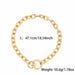Hip Hop Alloy Necklace Bracelet Set Women Heart Necklace Creative Fashion Jewelry