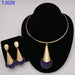 Women Wedding Beads Jewelry Set Gold Fashion Gold Color Bridal Set