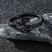 Men Women Punk Gothic Snake Dragon Silver Plated Rings Adjustable Vintage Jewelry