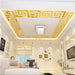 30Pcs 5*5CM DIY Waist Line 3D Mirror Sticker Modern Acrylic Home Wall Decoration