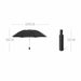 Windproof Umbrella Reflective Stripe Reverse LED Light Three Folding Inverted Umbrella