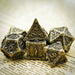 Cusdie Dagger Metal D & D Dice 7 PCs Polyhedral Dice Set Board Games