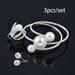 Wedding Jewelry Sets Multilayer Pearl Bracelet Bangle Ring Set Women Jewelry