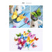 Butterflies Wall Stickers Home Decor Multicolor Double Layer 3D Butterfly Sticker 12Pcs