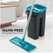 Flat Squeeze Mop & Bucket Hands Free Wringing Floor Cleaning Microfiber Mop Pads