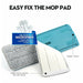 Flat Squeeze Mop & Bucket Hands Free Wringing Floor Cleaning Microfiber Mop Pads