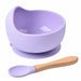 1Set Silicone Baby Feeding Bowl Tableware Kids Waterproof Suction Bowl With Spoon
