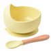1Set Silicone Baby Feeding Bowl Tableware Kids Waterproof Suction Bowl With Spoon
