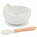 1Set Silicone Baby Feeding Bowl Tableware Kids Waterproof Suction Bowl With Spoon