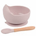 1Set Silicone Baby Feeding Bowl Tableware Kids Waterproof Suction Bowl With Spoon