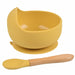 1Set Silicone Baby Feeding Bowl Tableware Kids Waterproof Suction Bowl With Spoon