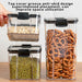 700/1300/1800ML Food Storage Container Kitchen Multigrain Transparent Storage Tank