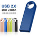 Metal Memoria USB Flash Drive 8/16/32/64/128GB Waterproof Pen Drive USB 2.0 Stick