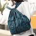 Vinatge Fashion Drawstring Backpacks Women Ethnic Style Waterproof Nylon Backpacks
