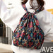 Vinatge Fashion Drawstring Backpacks Women Ethnic Style Waterproof Nylon Backpacks