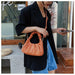 Folds Design PU Leather Crossobdy Bags Women Elegant Shoulder Handbags