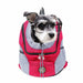 Double Shoulder Portable Pet Carrier Dog Carry Mesh Bag
