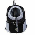 Double Shoulder Portable Pet Carrier Dog Carry Mesh Bag