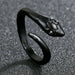 Men Women Punk Gothic Snake Dragon Silver Plated Rings Adjustable Vintage Jewelry