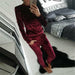 Velvet Tracksuit Women Sets 2 Piece Velour Set Women Sweat Suit Ladies Outfits