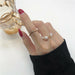 Retro Punk Hip Hop Cross Ring Chain Link Adjustable Ring Men Women Gothic Jewelry