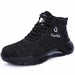 Male Work Boots Safety Shoes Men Fashion Steel Toe Shoes Work Sneakers