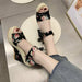 Hot Lace Leisure Wedges Heeled Shoes Women Party Platform High Heels Sandals
