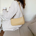Cute Solid Color Small PU Leather Shoulder Bags Women Simple Purse Handbag