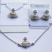 Classic Gorgeous AAAA+ Rhinestone Fashion Jewelry Set Necklace Earrings Bracelet Jewelry