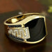 Creative Men Women Punk Rings Inlaid Zircon Party Rings Fashion Jewelry