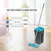 Flat Squeeze Mop & Bucket Hands Free Wringing Floor Cleaning Microfiber Mop Pads