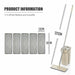 Flat Squeeze Mop & Bucket Hands Free Wringing Floor Cleaning Microfiber Mop Pads