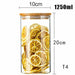 Candy Jar Transparent Glass Spices Container With Lids Cookie Jar