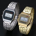 Unisex Wristwatch Gold Silver Black Vintage LED Digital Sports Military Wristwatch
