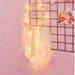 Dream Catcher Feather Ornaments Lace Ribbons Feathers Wrapped Lights Room Decor