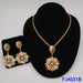 Women Wedding Beads Jewelry Set Gold Fashion Gold Color Bridal Set