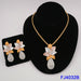 Women Wedding Beads Jewelry Set Gold Fashion Gold Color Bridal Set