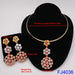 Women Wedding Beads Jewelry Set Gold Fashion Gold Color Bridal Set