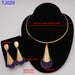 Women Wedding Beads Jewelry Set Gold Fashion Gold Color Bridal Set