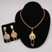 Women Wedding Beads Jewelry Set Gold Fashion Gold Color Bridal Set