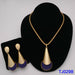 Women Wedding Beads Jewelry Set Gold Fashion Gold Color Bridal Set