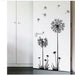 Black Dandelion Wall Stickers Household Adornment Wall Stickers Home Decoration
