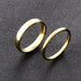Fashion Luxury Golden Engagement Wedding Ring Couple Fine Jewelry