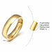 Fashion Luxury Golden Engagement Wedding Ring Couple Fine Jewelry
