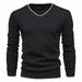 New Casual Full Sleeve T-Shirts Men Cotton Slim Fit Fashion Style Pullovers