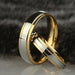 New Fashion Design 316 Titanium Steel Men Women Rings Gold Wedding Band Couple Rings